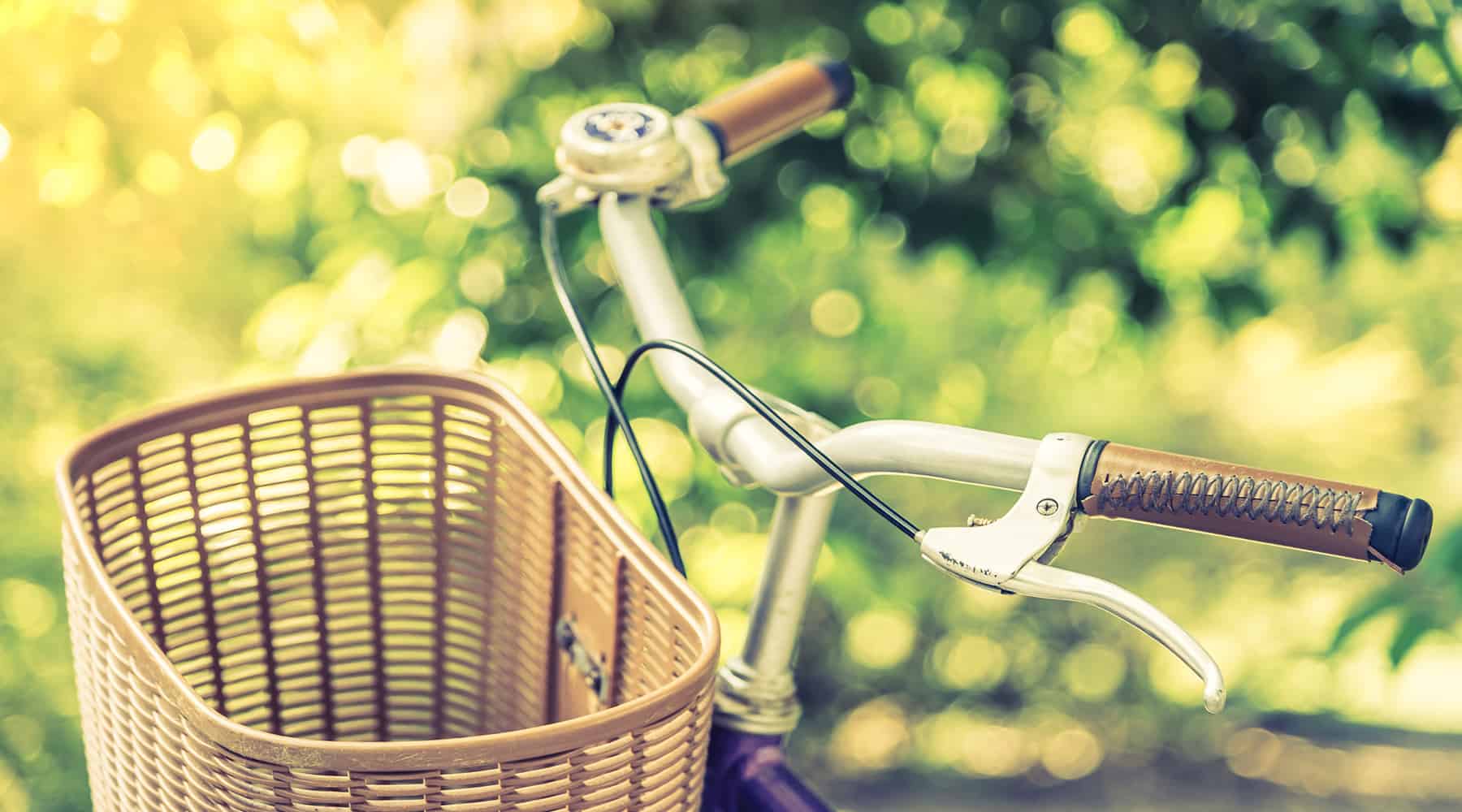 Bicycle with basket