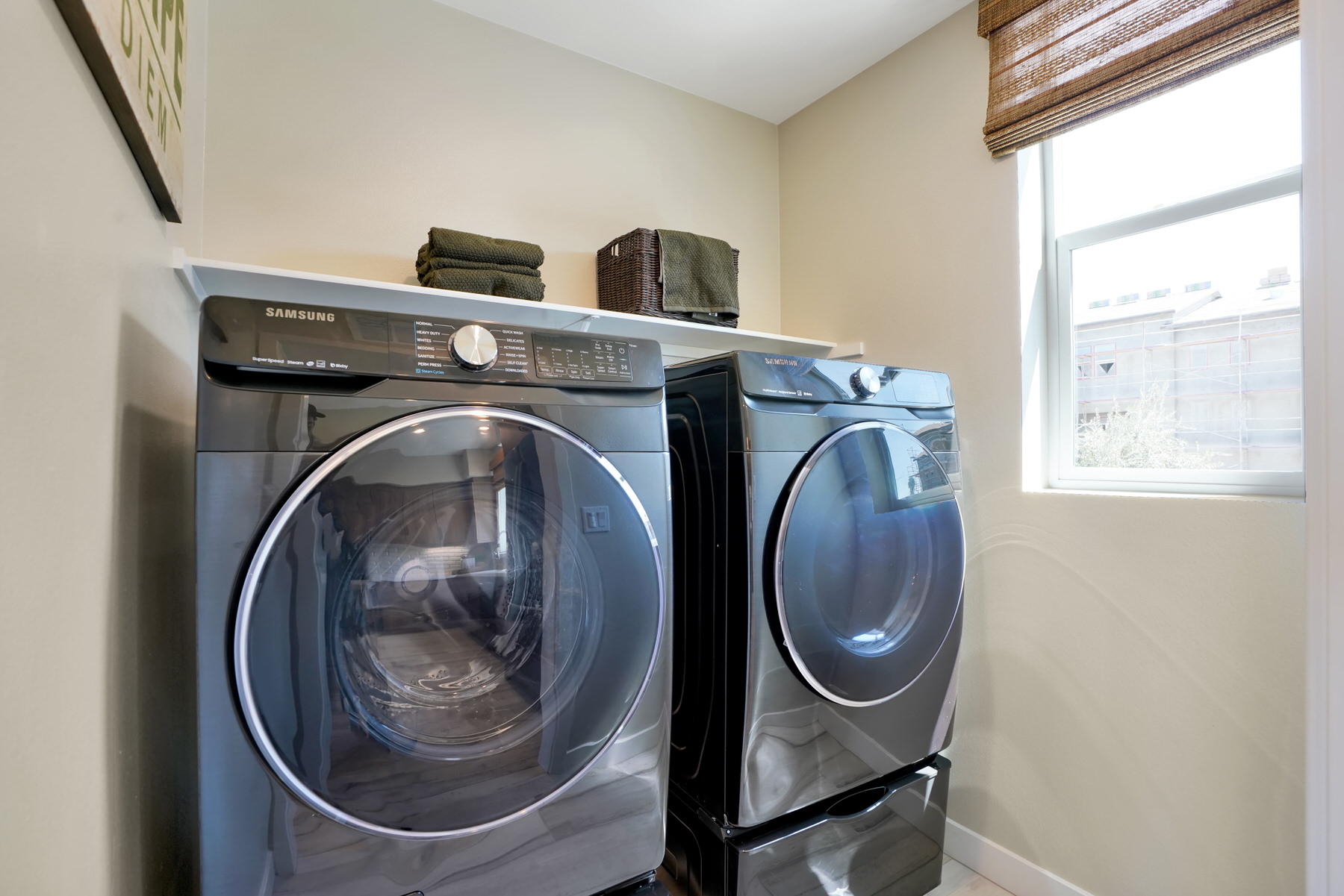 Laundry in Plan 1 at Moneta Pointe by Melia Homes in Gardena, CA