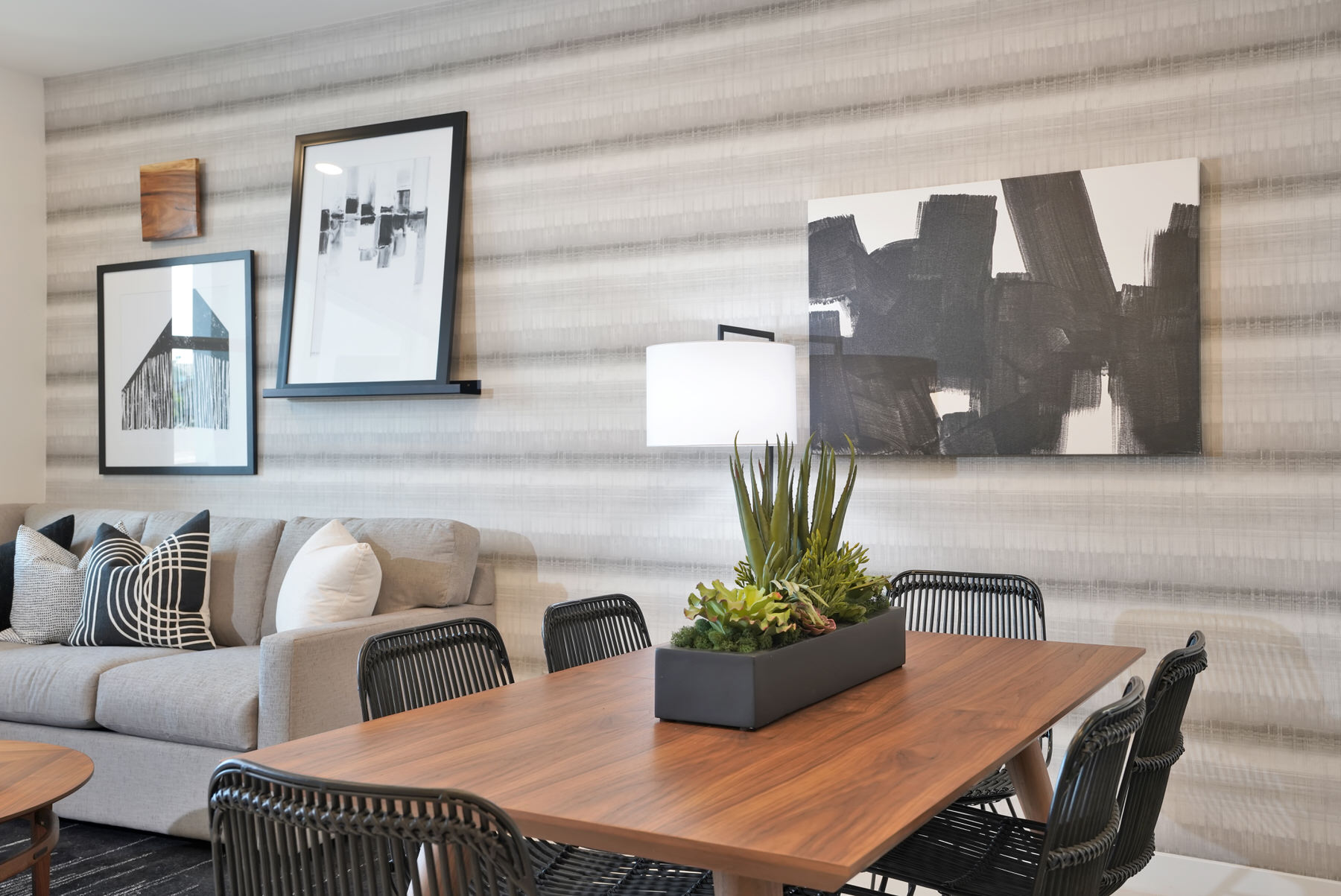 Dining/Living in Plan 1 at Townes at Magnolia by Melia Homes in Anaheim, CA