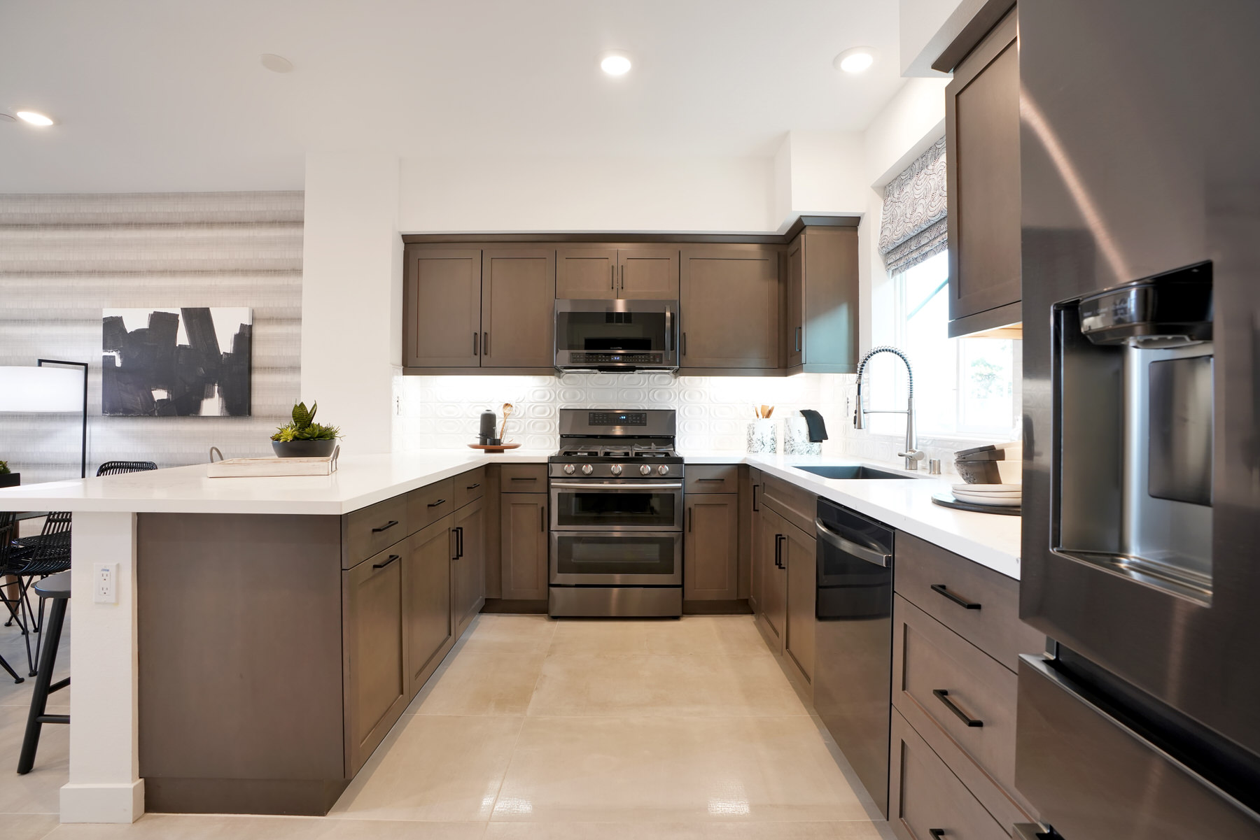 Kitchen in Plan 1 at Townes at Magnolia by Melia Homes in Anaheim, CA