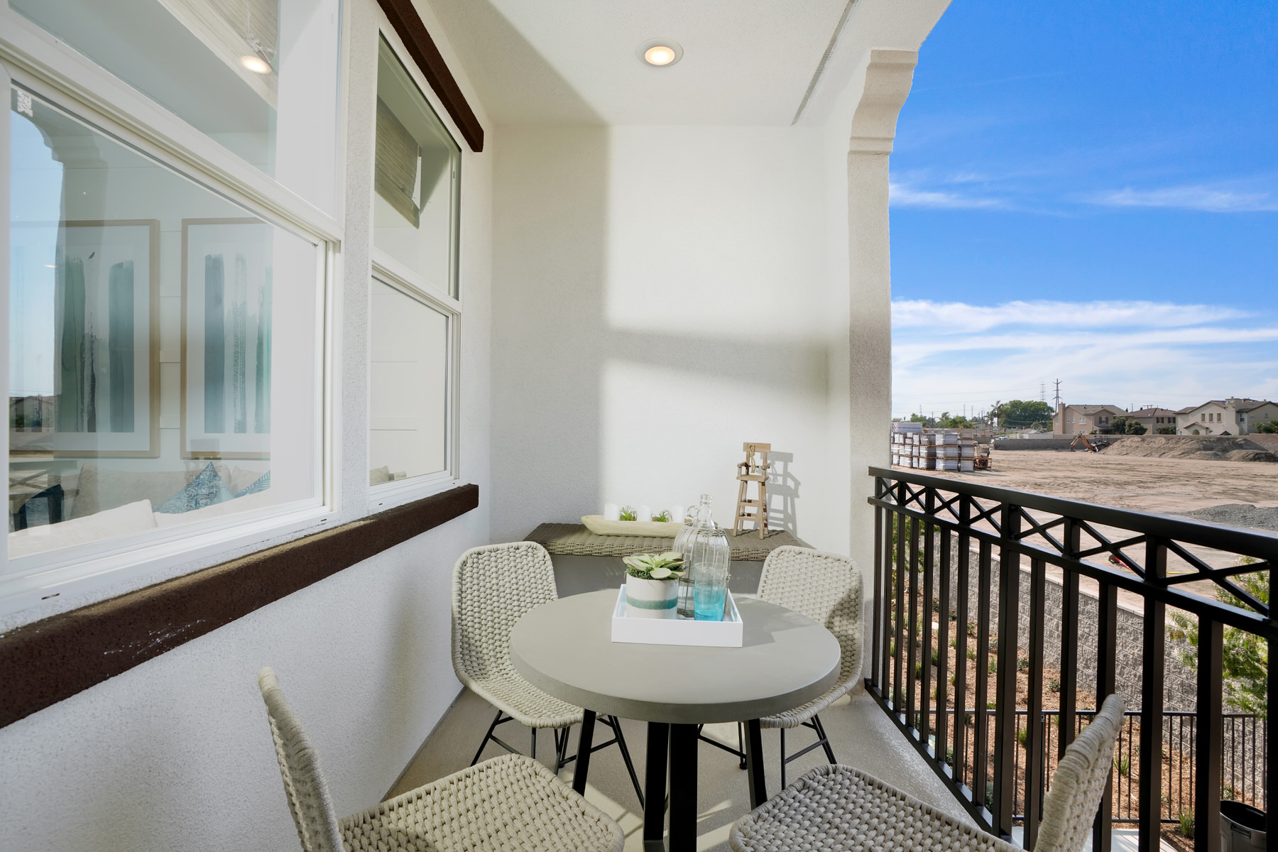 Balcony in Plan 2 at Townes at Magnolia by Melia Homes in Anaheim, CA