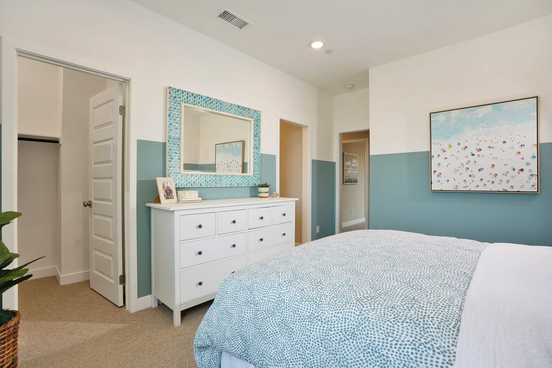 Bedroom 2 in Plan 2 at Townes at Magnolia by Melia Homes in Anaheim, CA