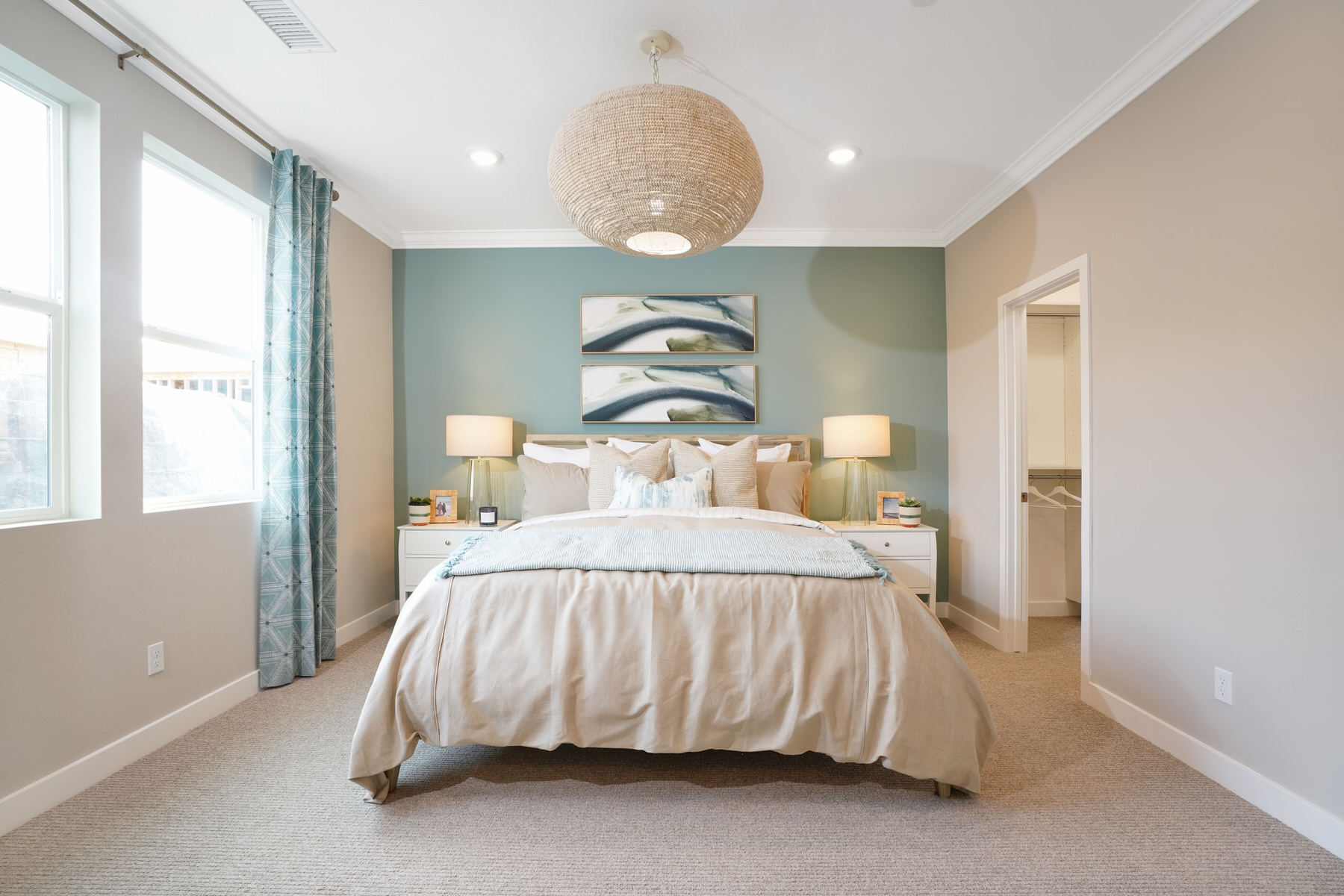 Primary Bedroom in Plan 2 at Townes at Magnolia by Melia Homes in Anaheim, CA