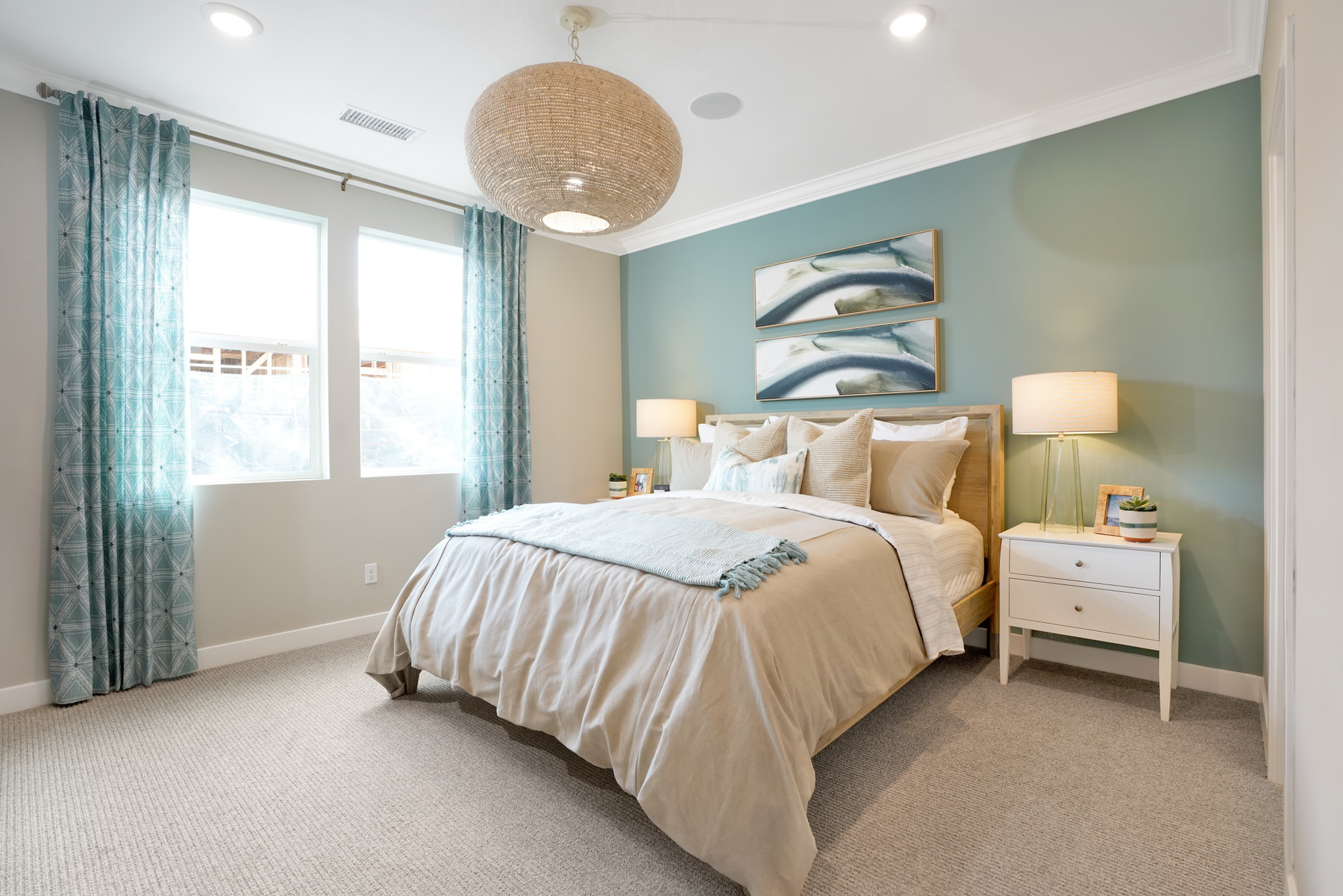 Primary Bedroom in Plan 2 at Townes at Magnolia by Melia Homes in Anaheim, CA