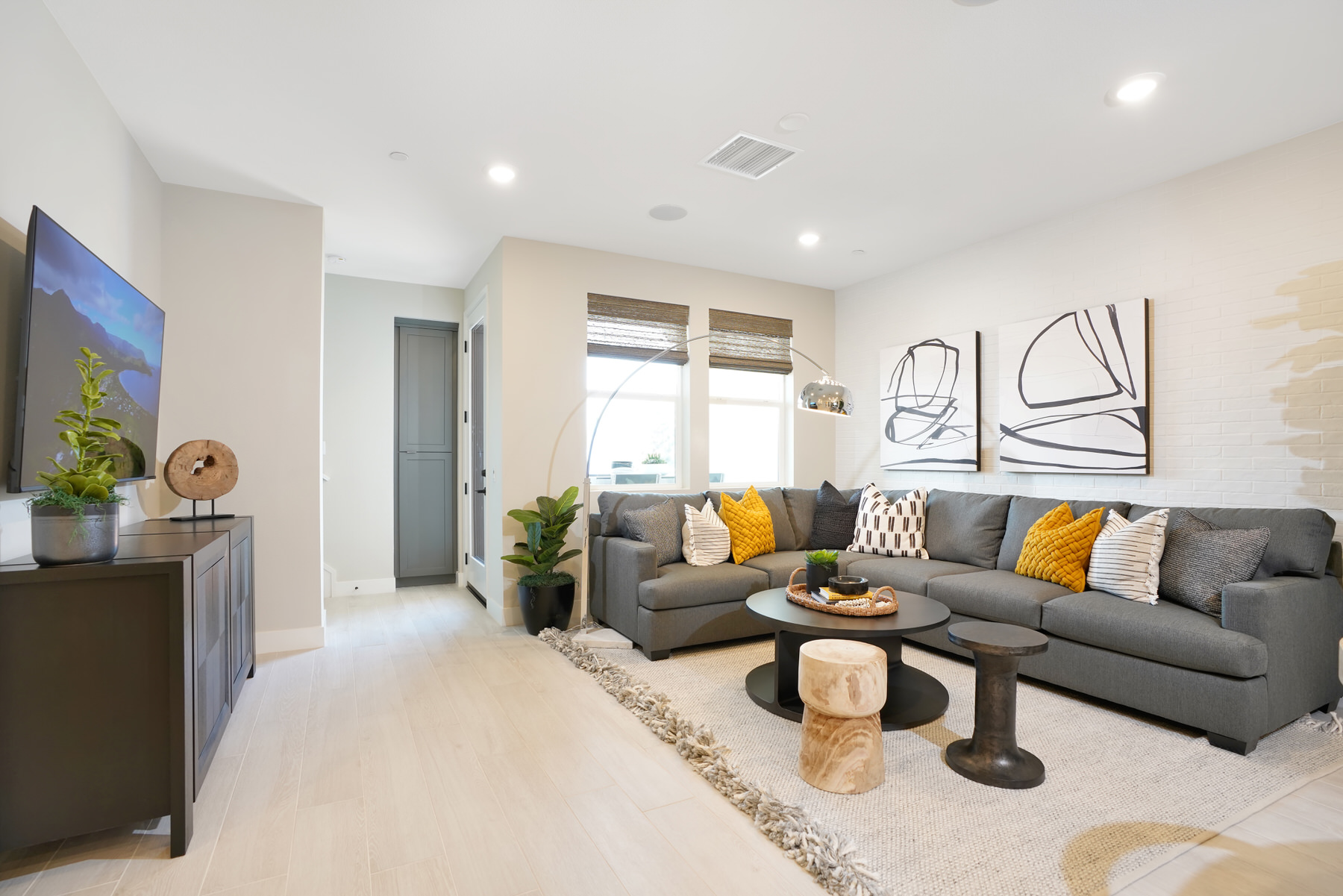 Living/Balcony in Plan 3A at Townes at Magnolia by Melia Homes in Anaheim, CA