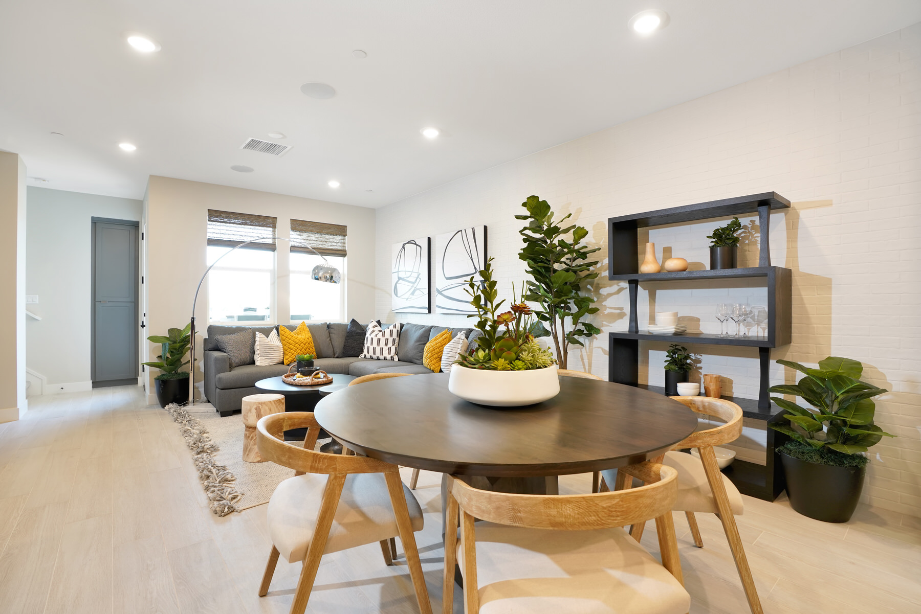 Dining/Living in Plan 3A at Townes at Magnolia by Melia Homes in Anaheim, CA
