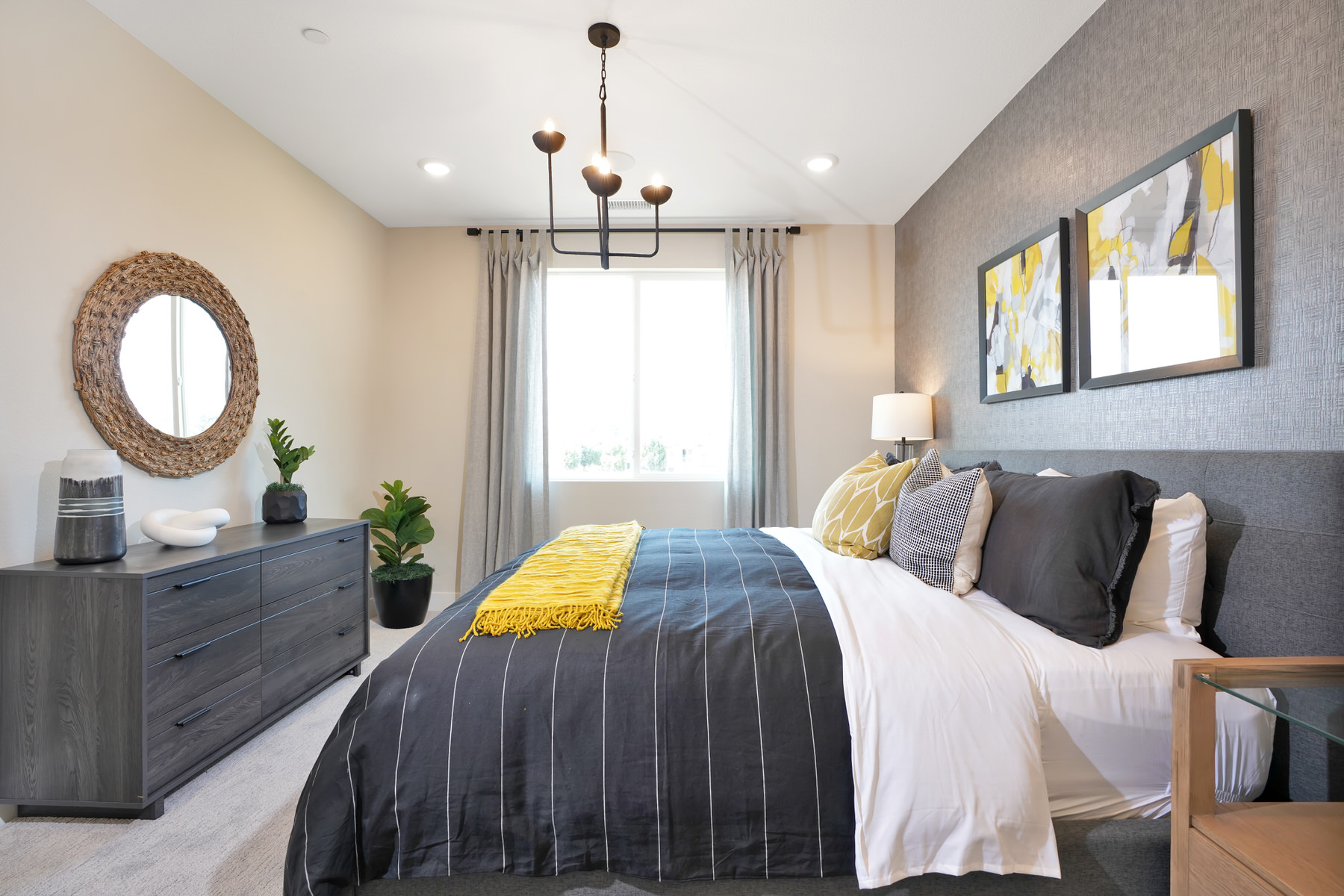 Primary Bedroom in Plan 3A at Townes at Magnolia by Melia Homes in Anaheim, CA