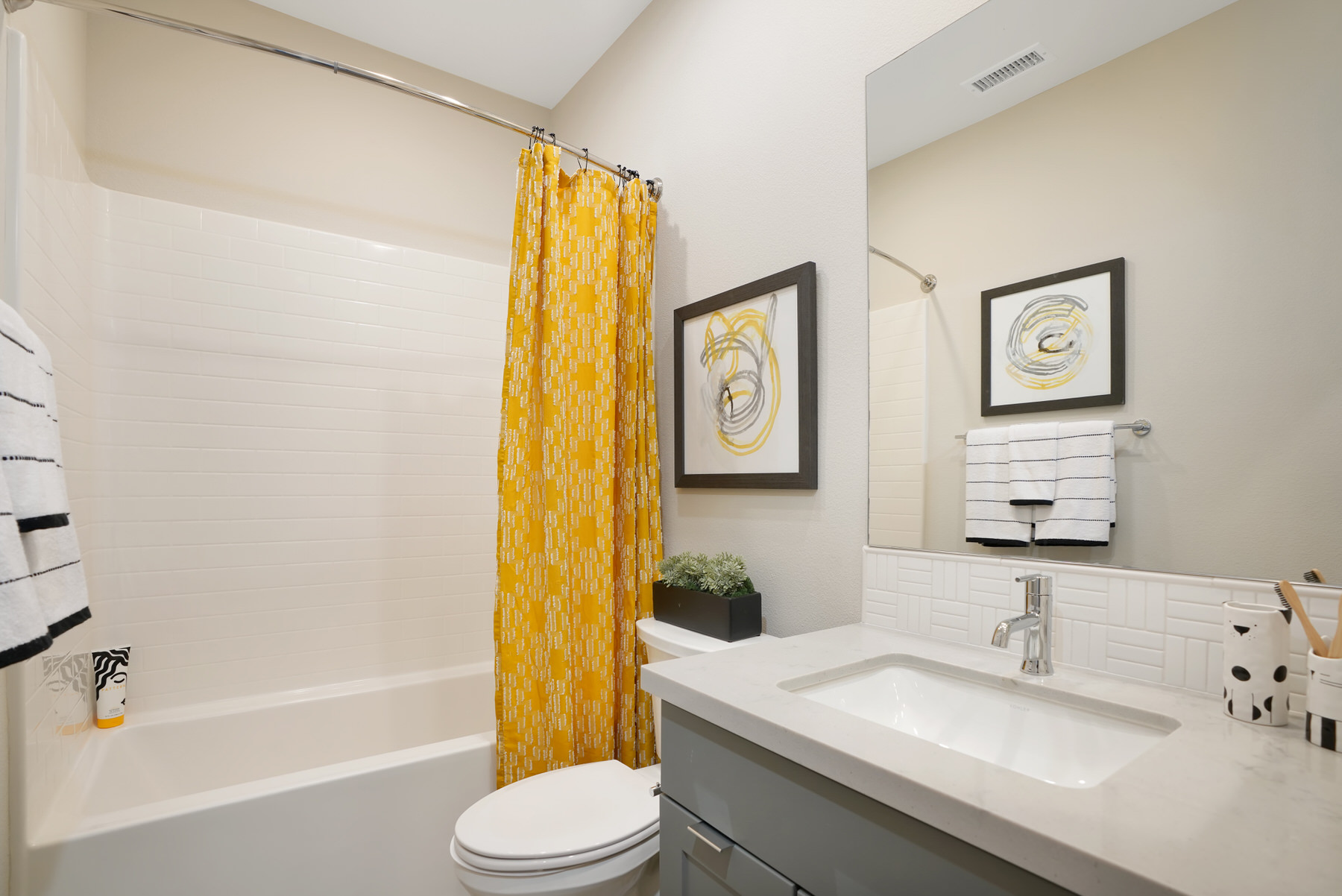 Bath 2 in Plan 3A at Townes at Magnolia by Melia Homes in Anaheim, CA