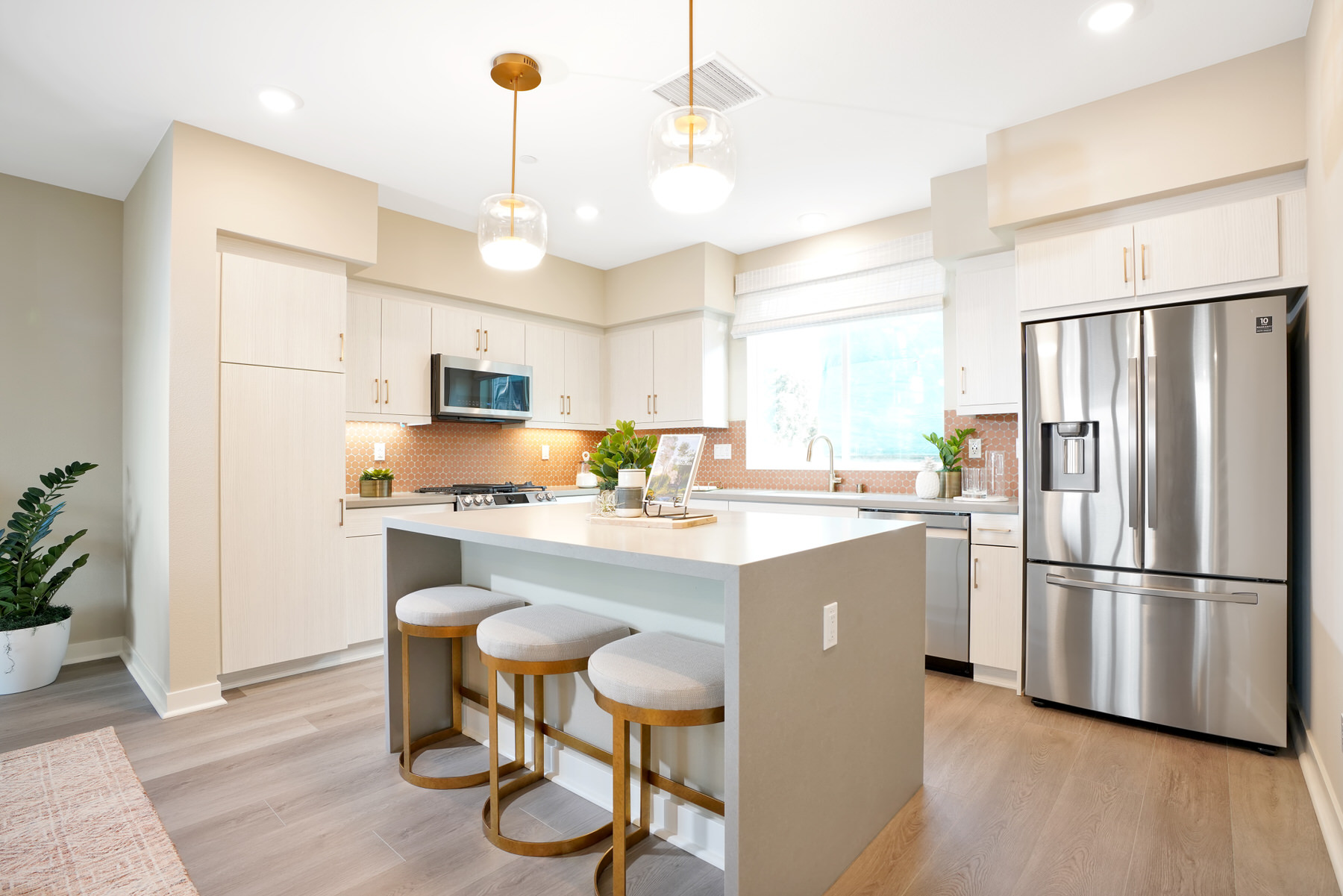 Kitchen in Plan 4A at Townes at Magnolia by Melia Homes in Anaheim, CA