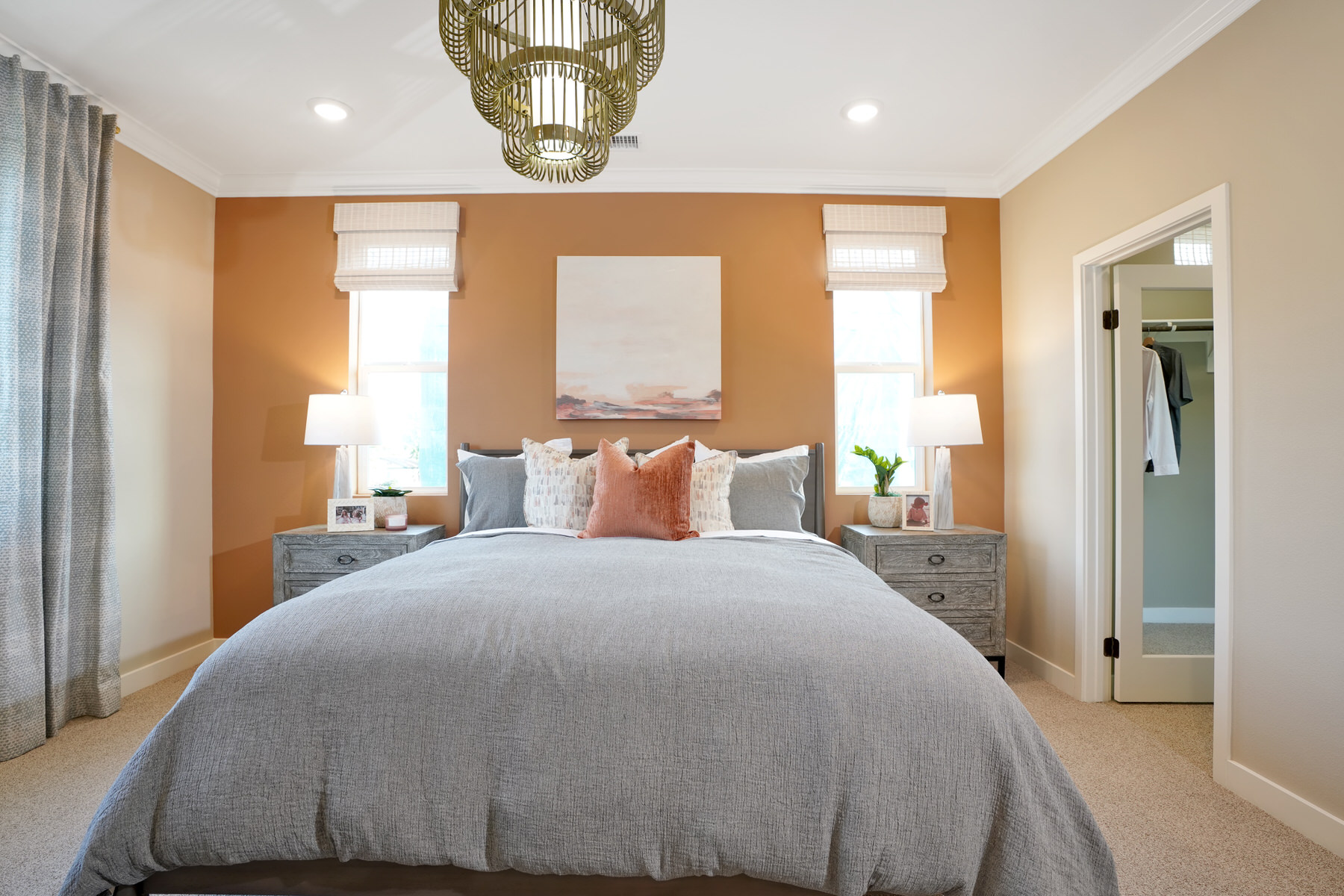 Primary Bedroom in Plan 4A at Townes at Magnolia by Melia Homes in Anaheim, CA