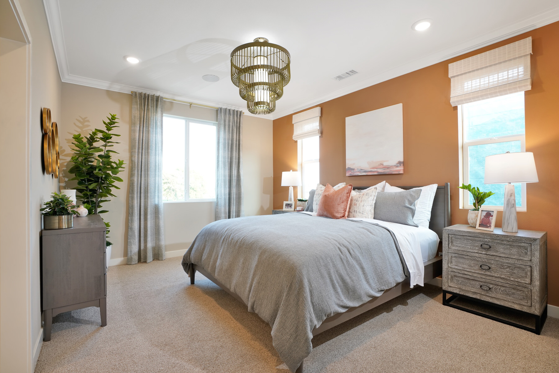 Primary Bedroom in Plan 4A at Townes at Magnolia by Melia Homes in Anaheim, CA