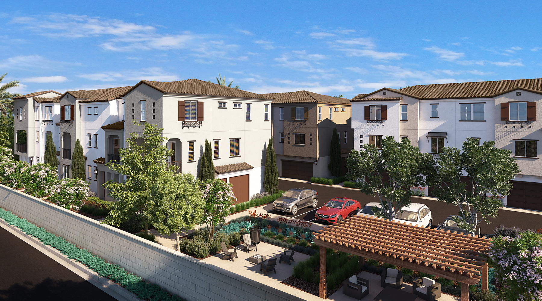 Community Recreation Area at Townes at Magnolia by Melia Homes in Anaheim, CA