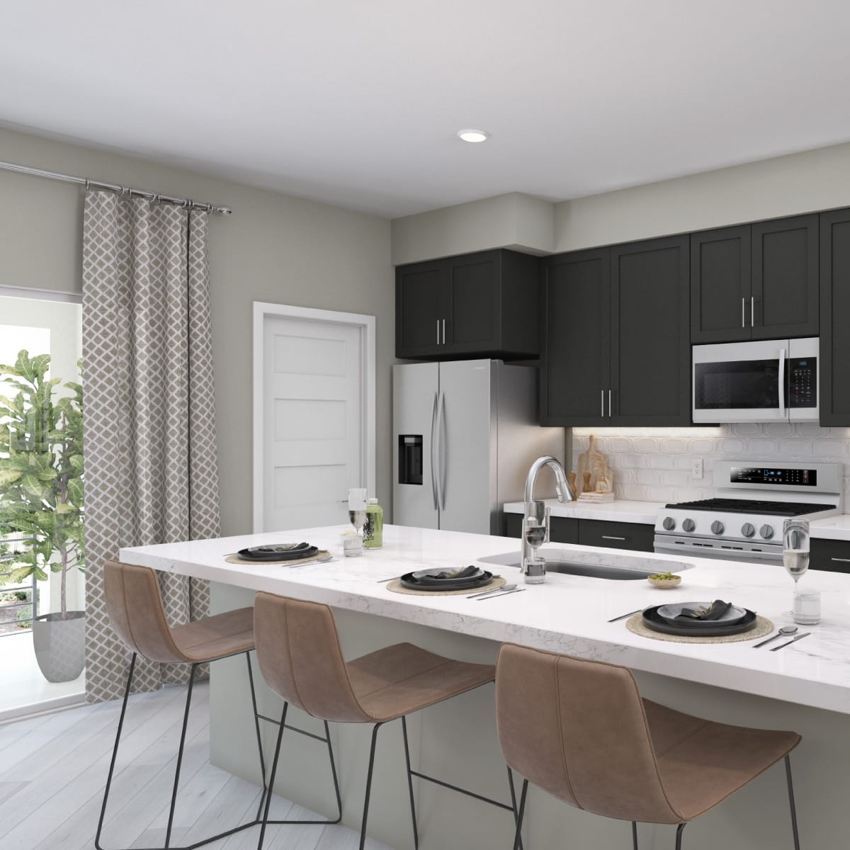 Kitchen in Plan 5 at Belmont by Melia Homes in Cypress, CA