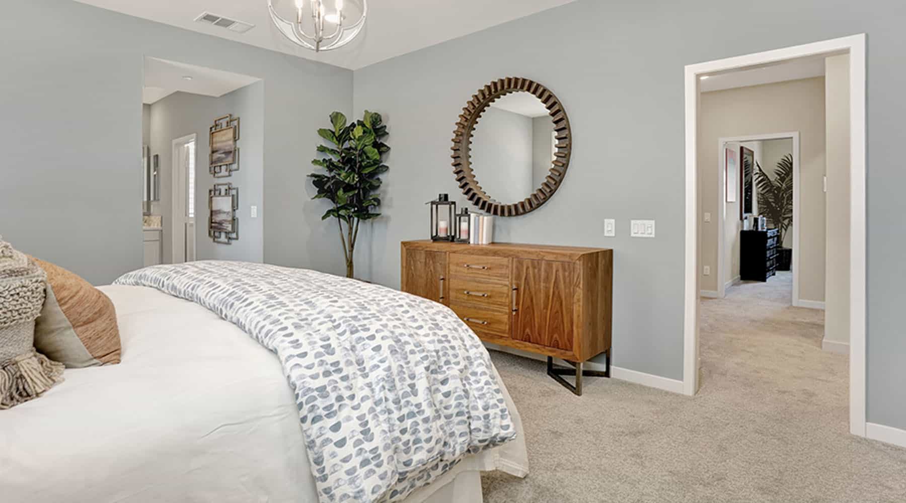 Bedroom in new home at Citrus Square by Melia Homes in Cypress, CA