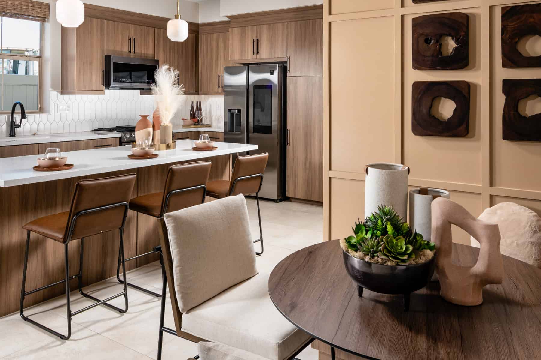 Dining/Kitchen at Plan 3 of Belmont by Melia Homes in Cypress, CA