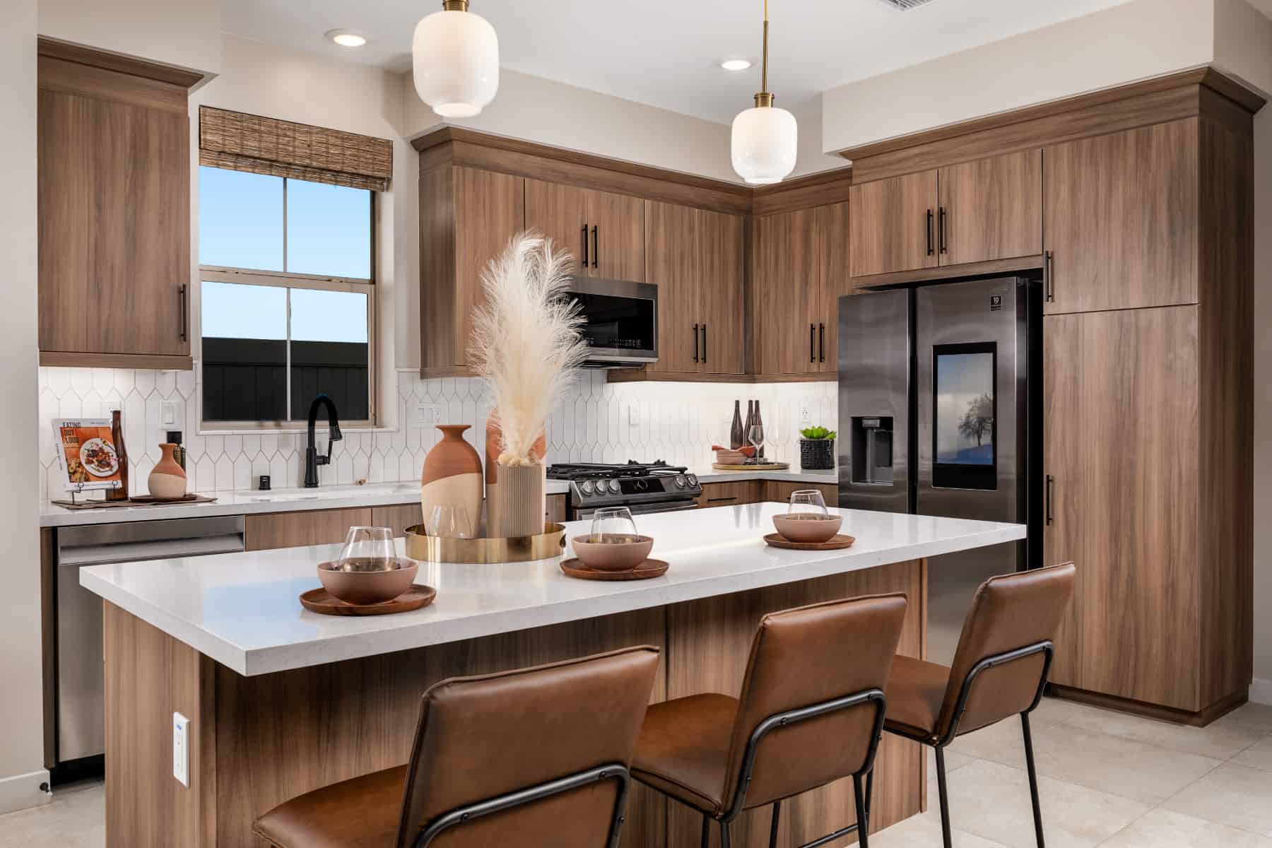 Kitchen at Plan 3 of Belmont by Melia Homes in Cypress, CA