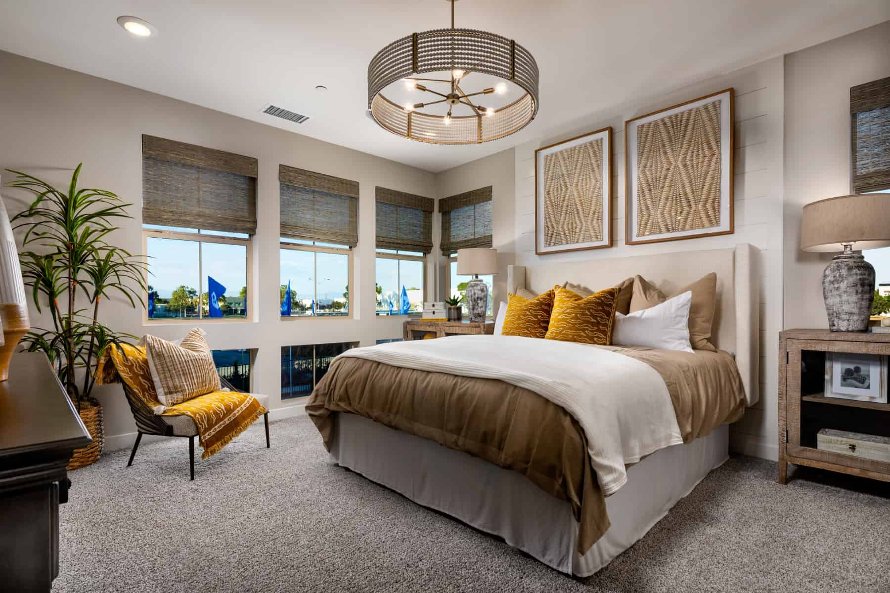 Primary Bedroom at Plan 4 of Belmont by Melia Homes in Cypress, CA