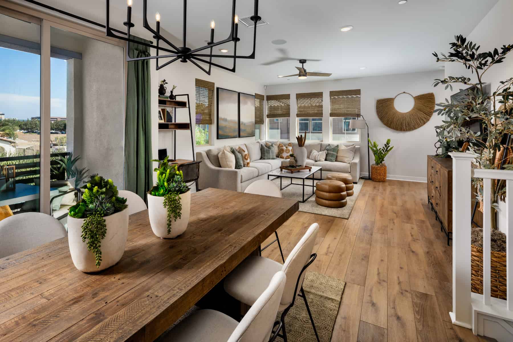 Dining/Great Room at Plan 7 of Belmont by Melia Homes in Cypress, CA
