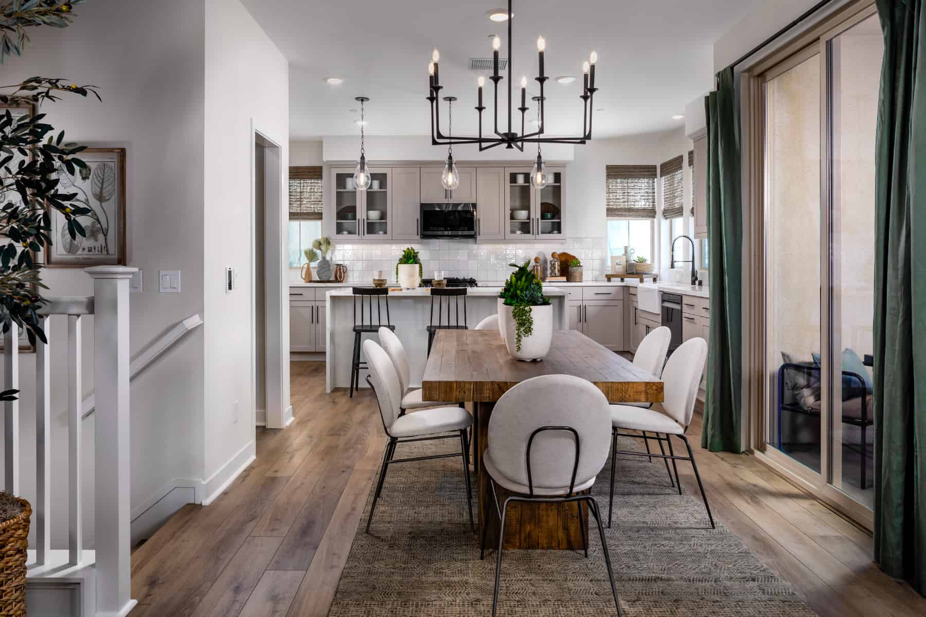 Dining/Kitchen at Plan 7 of Belmont by Melia Homes in Cypress, CA