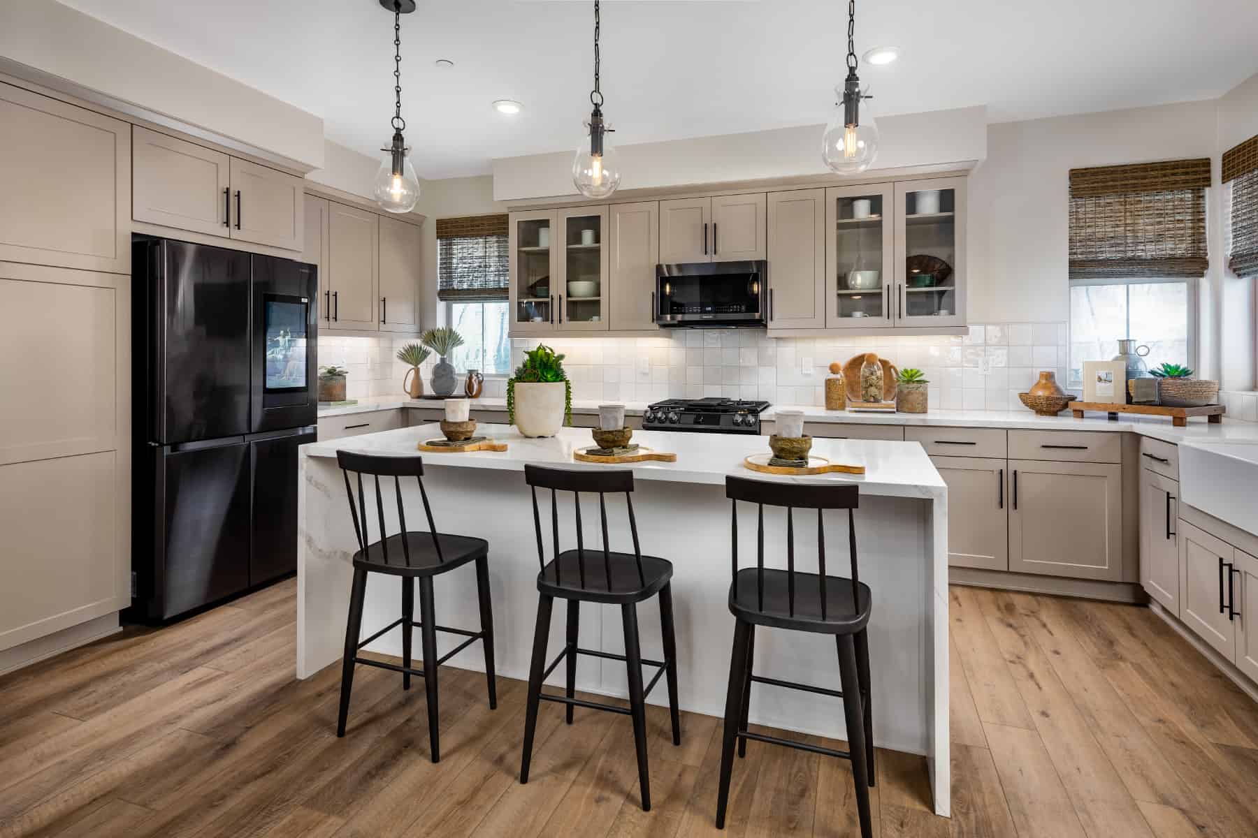 Kitchen at Plan 7 of Belmont by Melia Homes in Cypress, CA